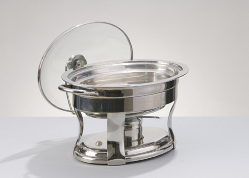 Stainless 4 Quart Oval Chafer